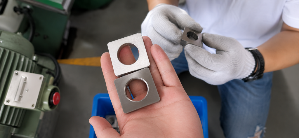 Workers assembling and packaging cigar cutter premium cigar accessories at Xinpang Smoking Accessories Factory with organized production lines and strict quality control.