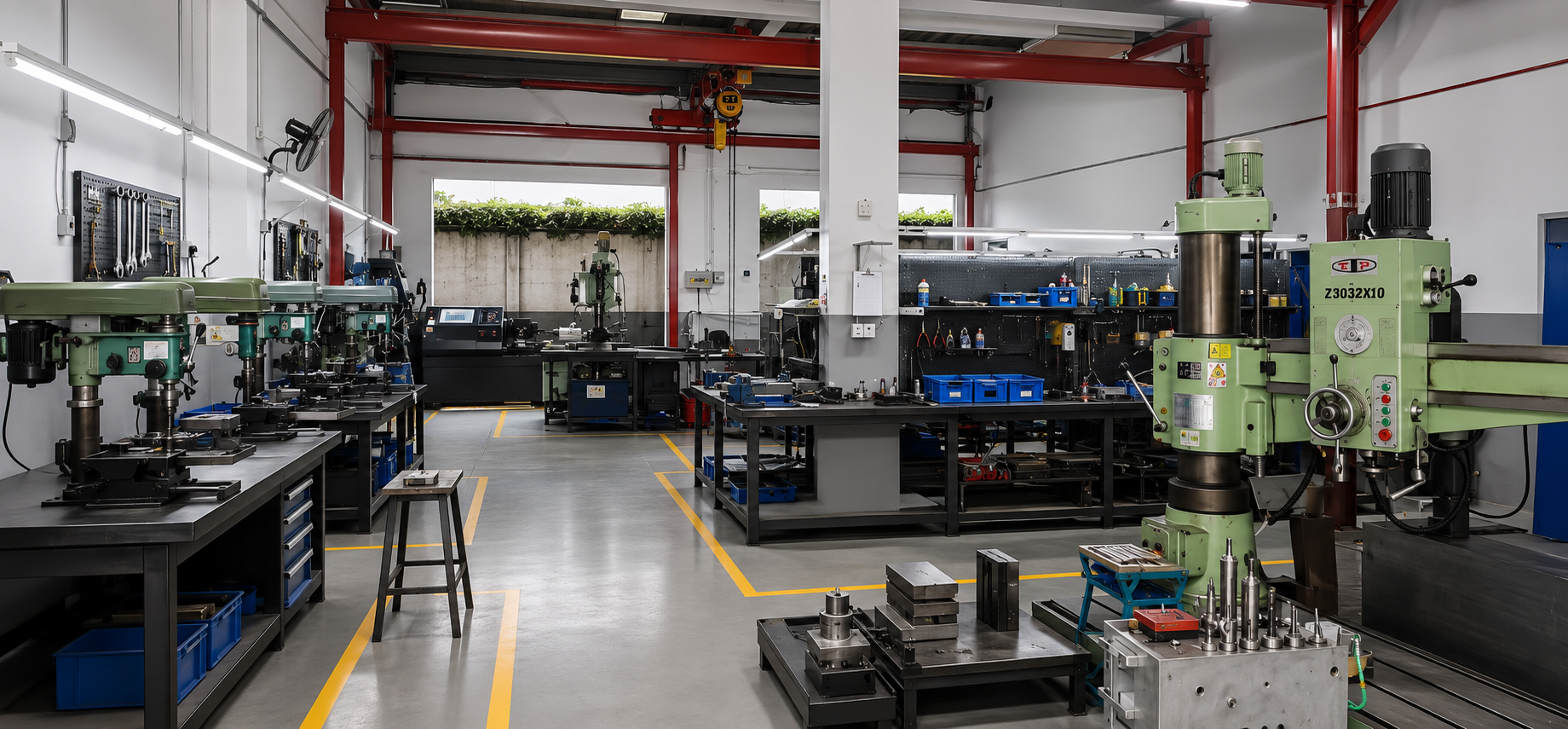 cigar accessories factory, show the diecasting machines and industry machines for ashtray, cutters, and lighters semi products process.